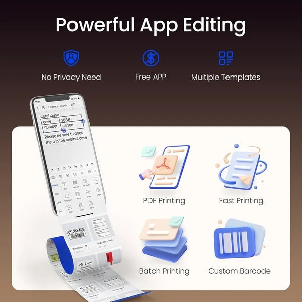 Label Maker Machine , Thermal Inkless , Mini Label Printer