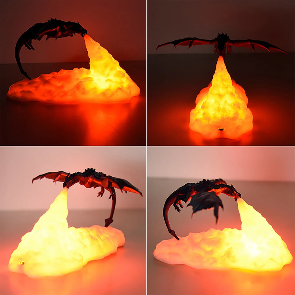 3D Printed Fire Dragon Lights