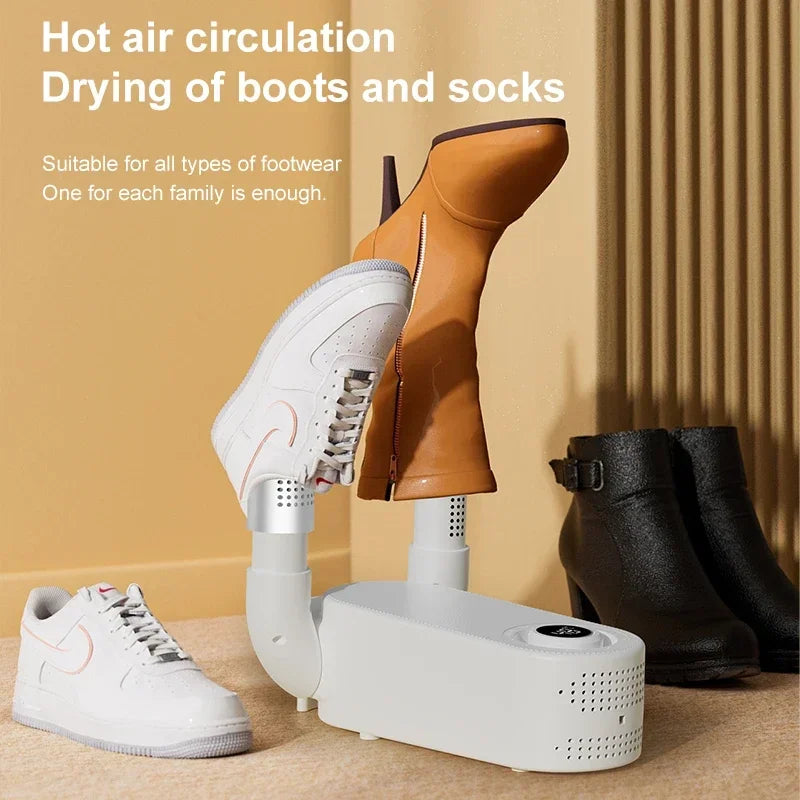 مجفف ومدفئ أحذية وأحذية طويلة بالأشعة فوق البنفسجية