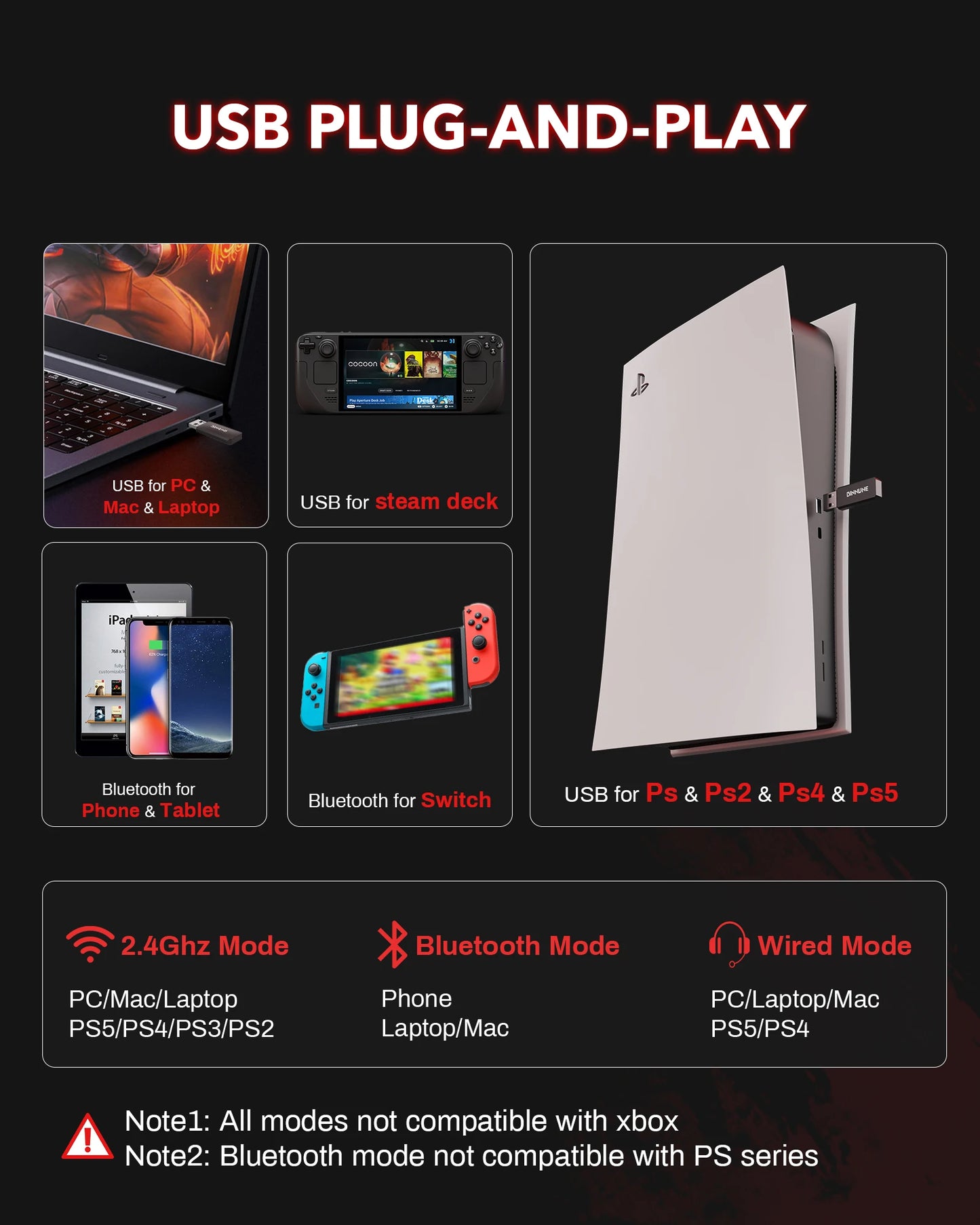 BW01 Wireless Gaming Headset