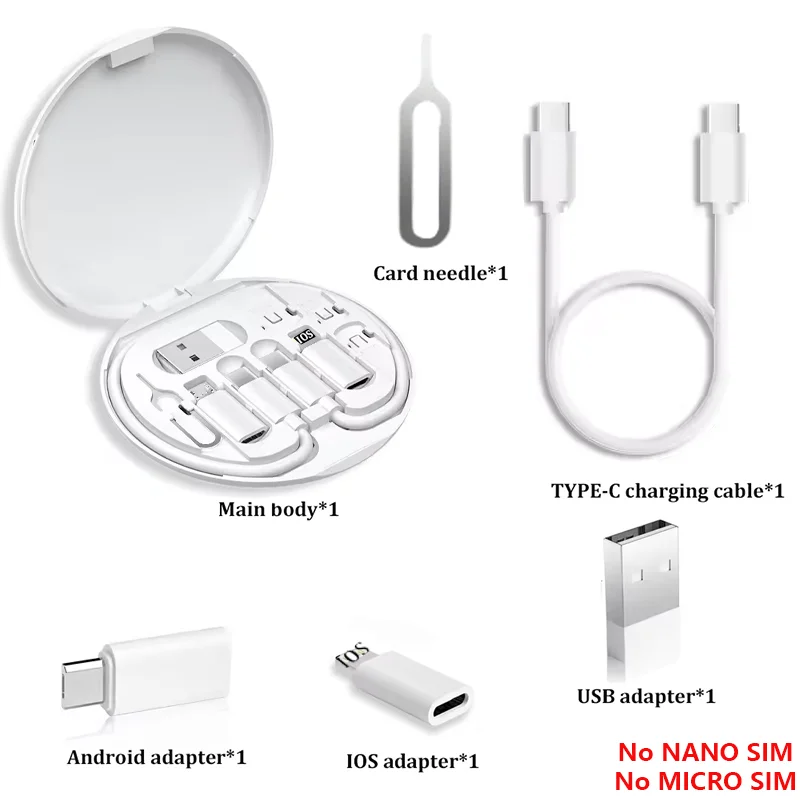 طقم كابل شحن USB C متعدد