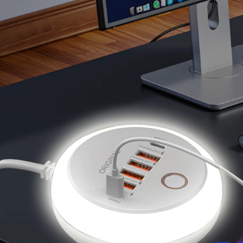 شاحن USB متعدد المنافذ بقدرة 50 واط