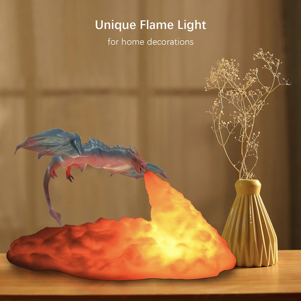 3D Printed Fire Dragon Lights