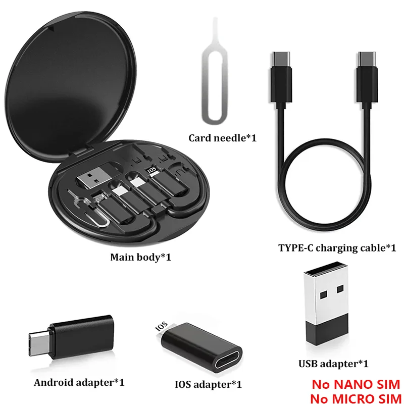 طقم كابل شحن USB C متعدد