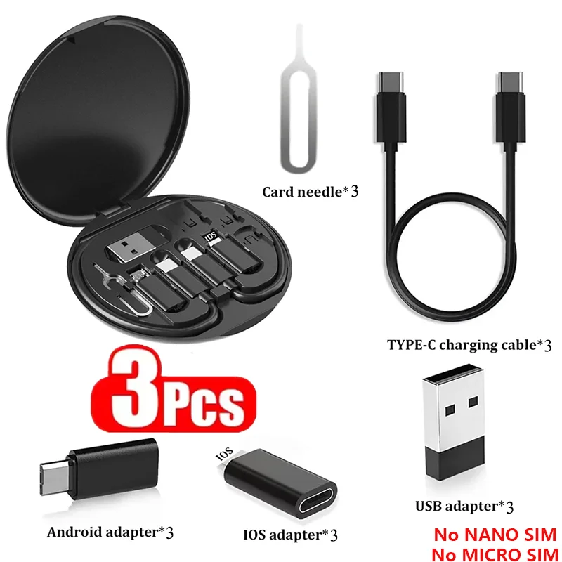 طقم كابل شحن USB C متعدد