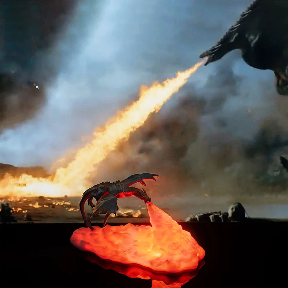 3D Printed Fire Dragon Lights